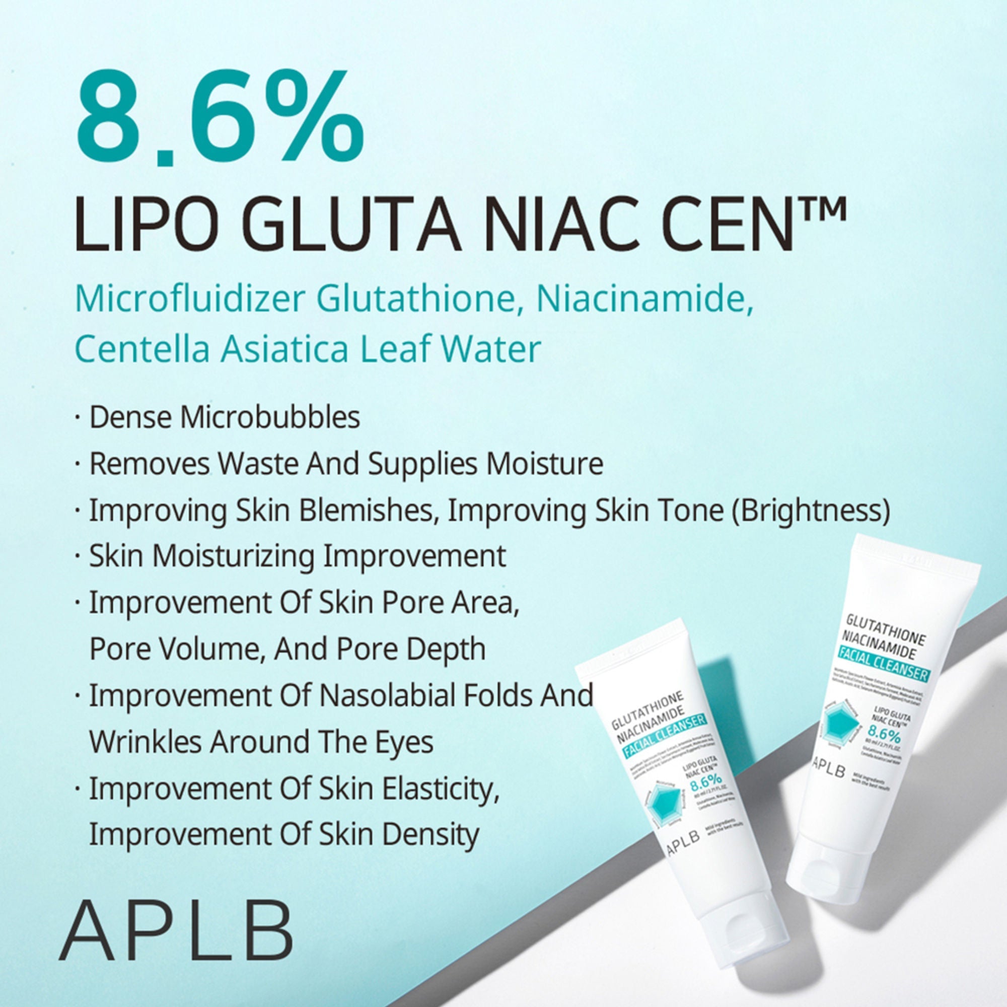 APLB Glutathione Niacinamide Facial Cleanser | Grocsy