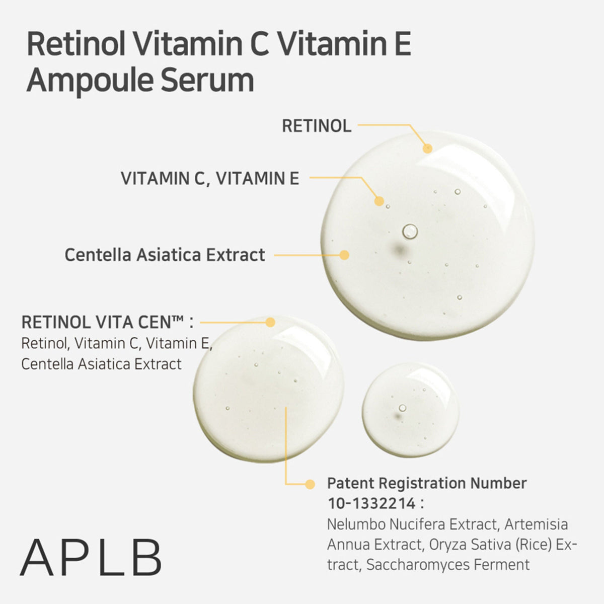 APLB Retinol Vitamin C Vitamin E Ampoule Serum | Grocsy