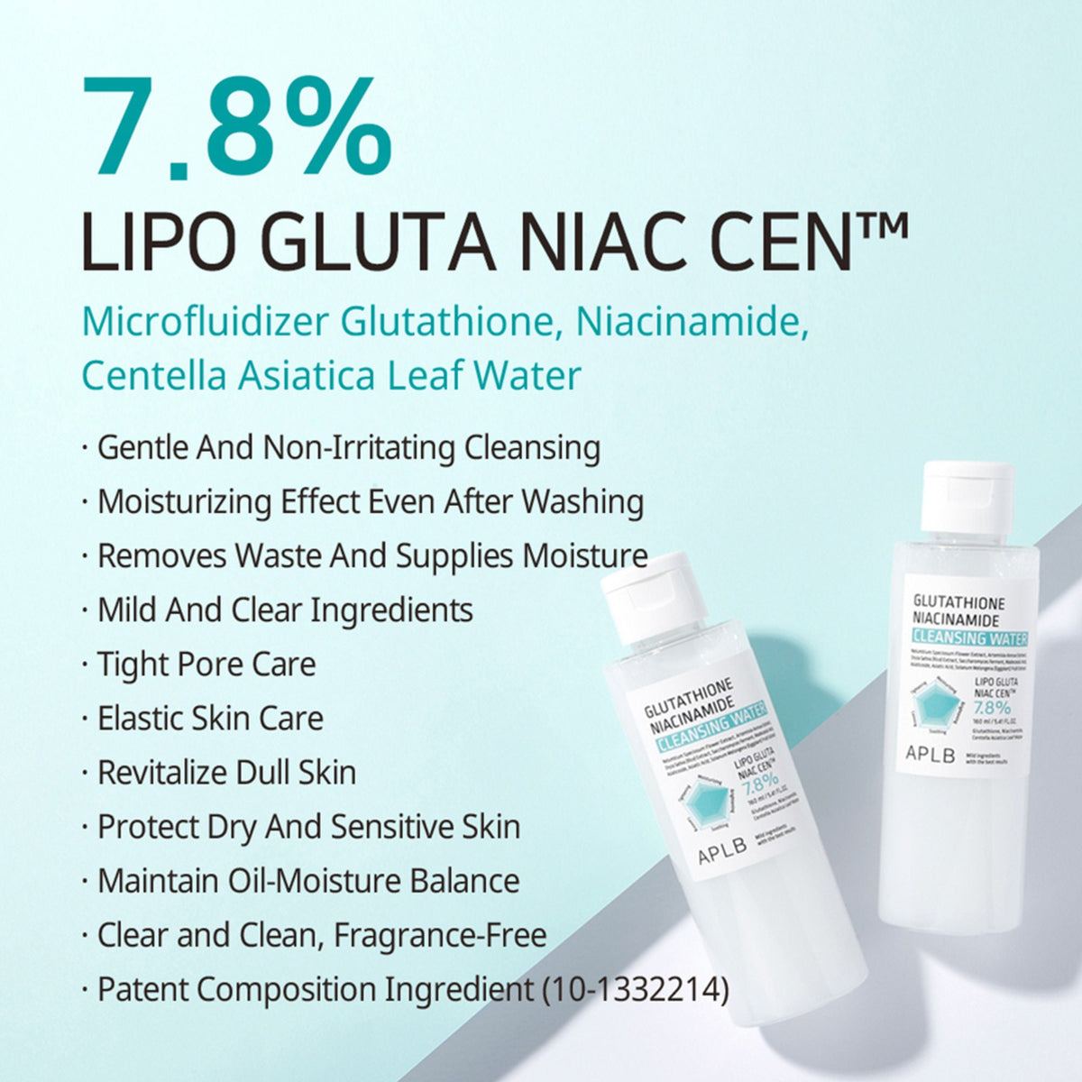 APLB Glutathione Niacinamide Cleansing Water | Grocsy