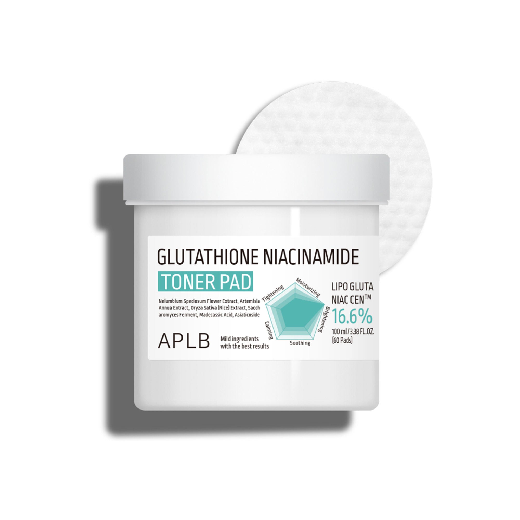 APLB Glutathione Niacinamide Toner Pad | Grocsy