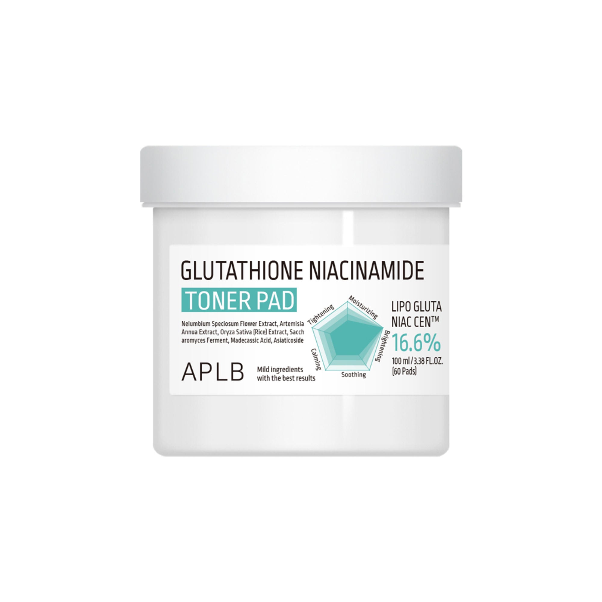 APLB Glutathione Niacinamide Toner Pad | Grocsy
