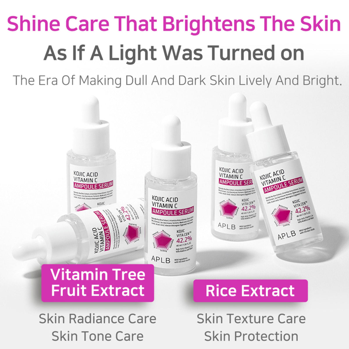 APLB Kojic Acid Vitamin C Ampoule Serum | Grocsy
