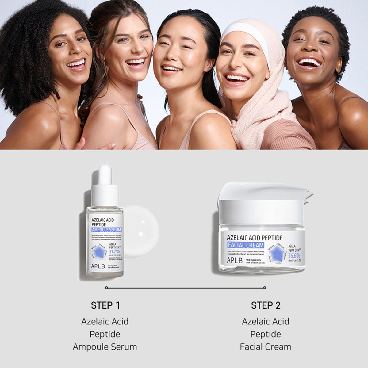 APLB Azelaic Acid Peptide Facial Cream | Grocsy