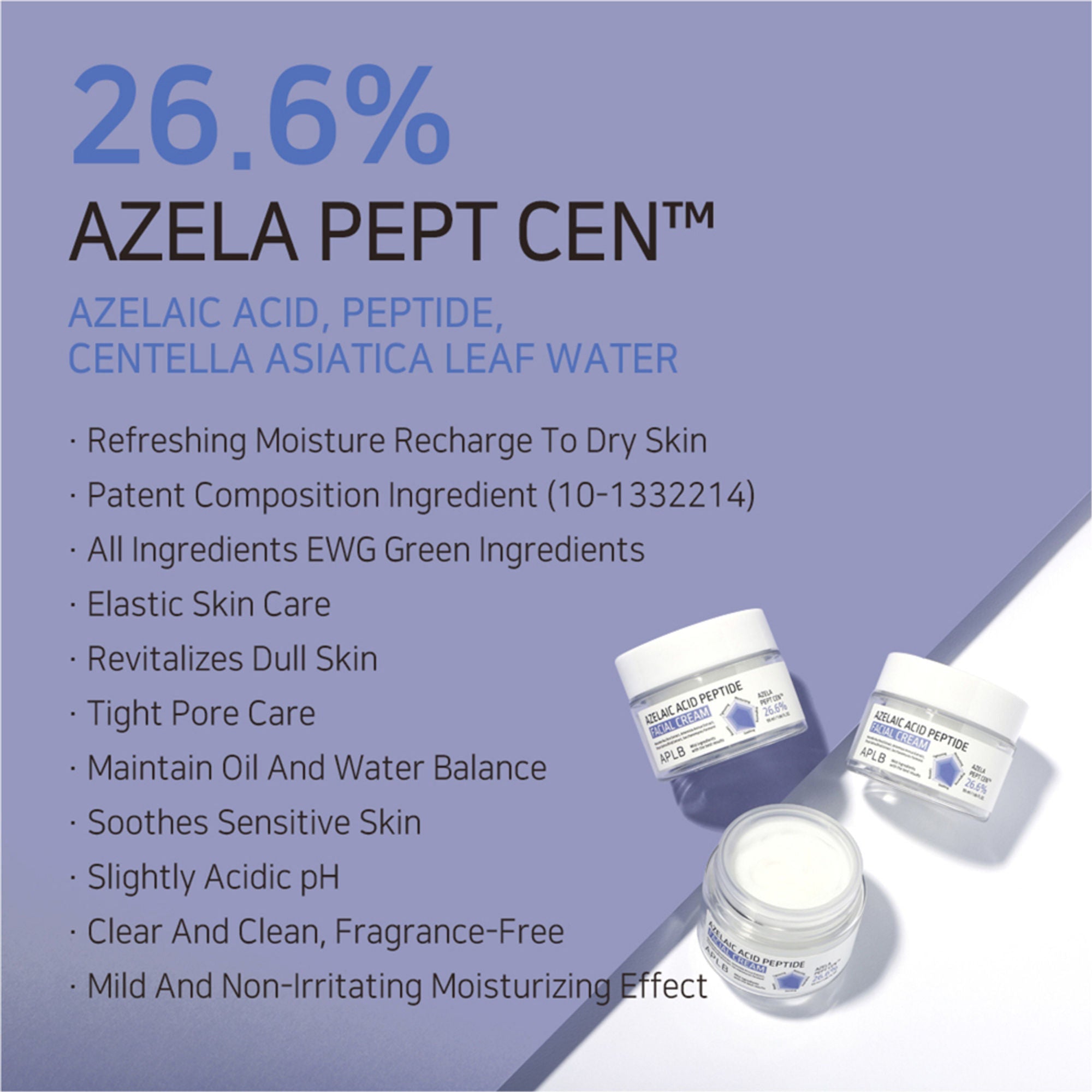 APLB Azelaic Acid Peptide Facial Cream | Grocsy
