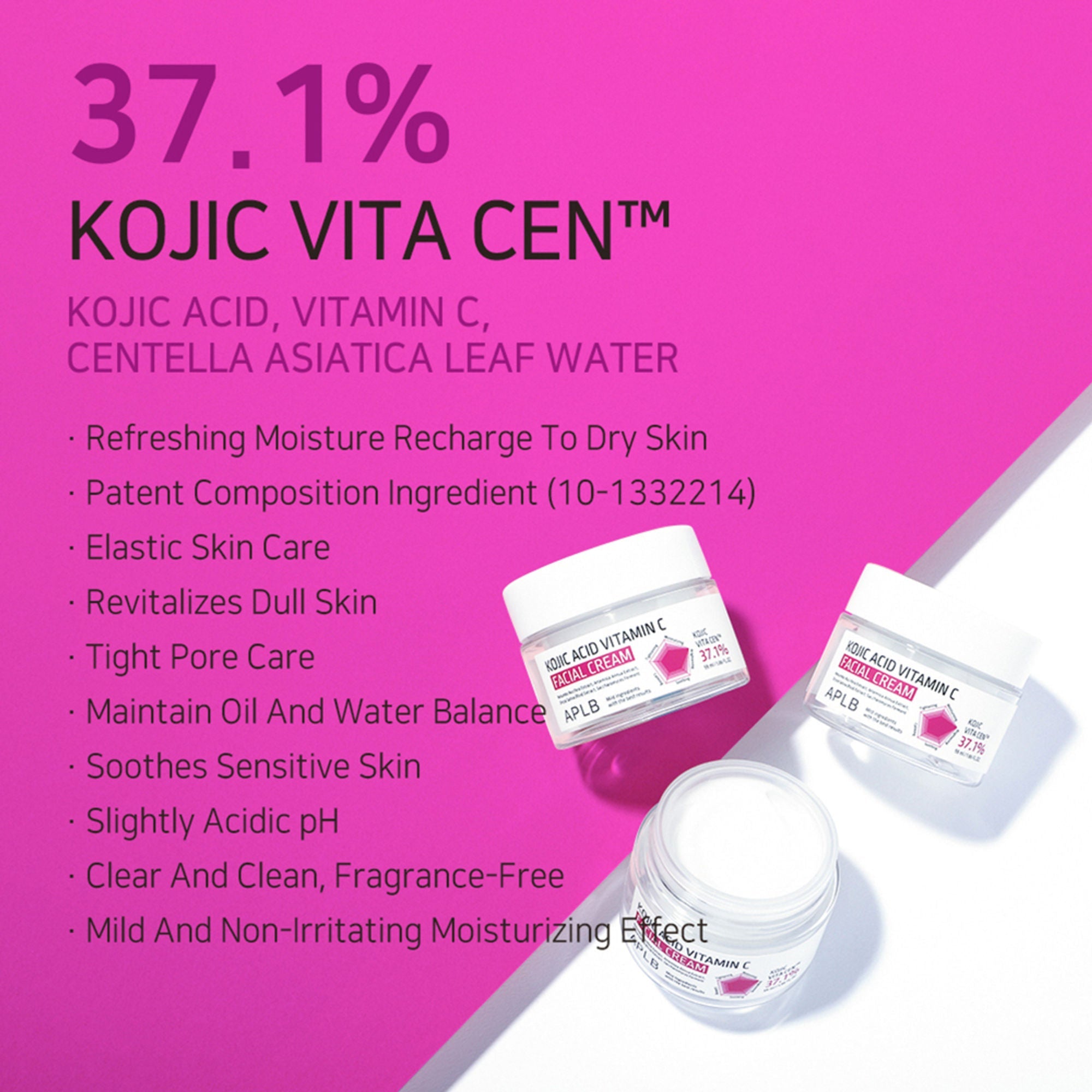 APLB Kojic Acid Vitamin C Facial Cream | Grocsy