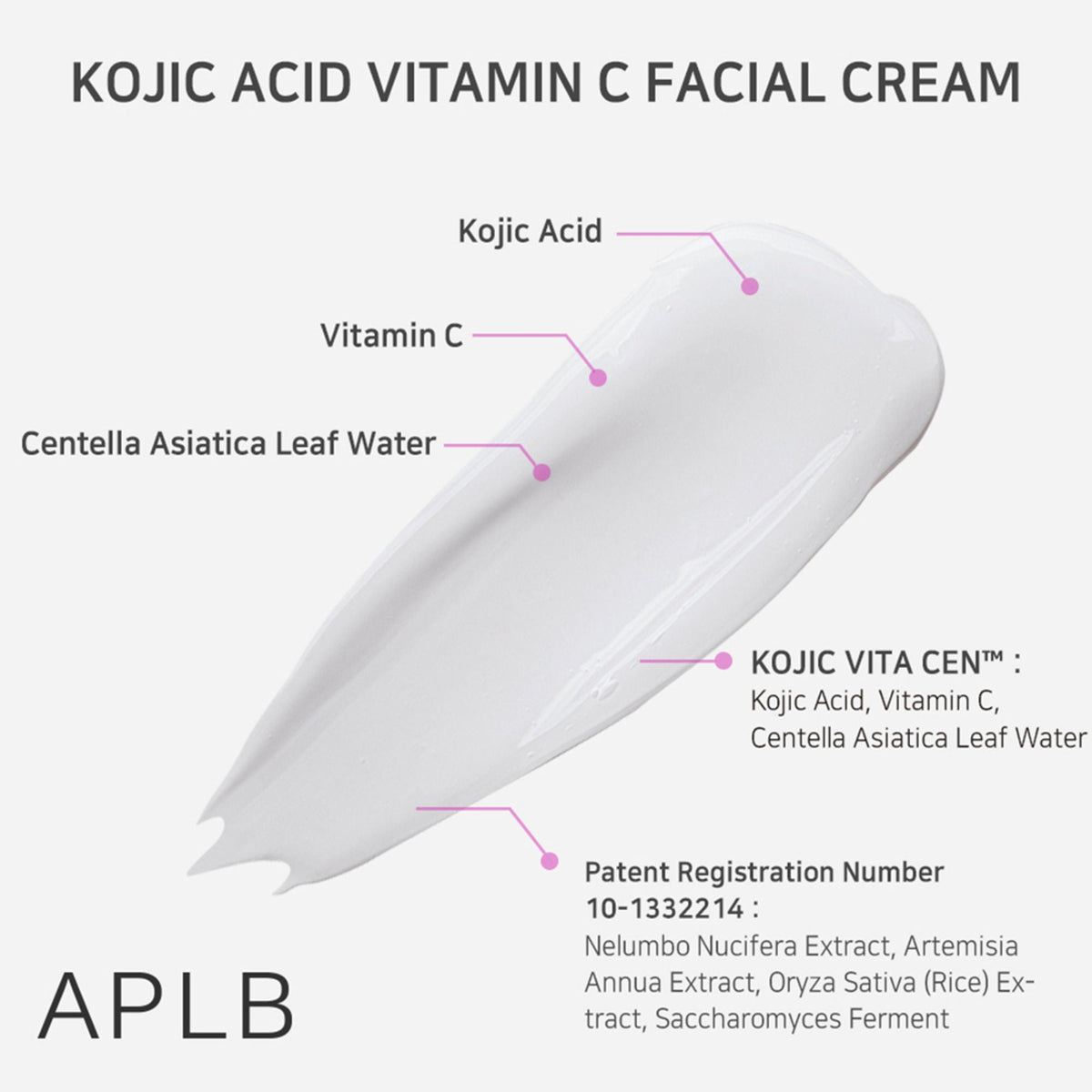 APLB Kojic Acid Vitamin C Facial Cream | Grocsy