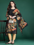 Indo Era Women Floral Printed Pure Cotton Kurta with Trousers & With Dupatta | Grocsy