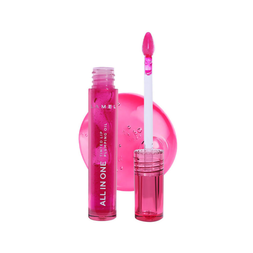 Lamel All In One Lip Tinted Plumping Oil - 404 Berry Ice | Grocsy