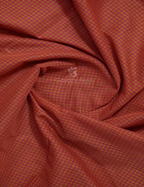 Dual Shades of Tomato Red Pure Magalgiri Cotton Saree By Gayathri Reddy Designer Studio | Grocsy