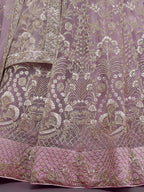 Tulsi Art Exquisite Lilac Dori Work Soft Net Occasion Wear Lehenga Choli | Grocsy