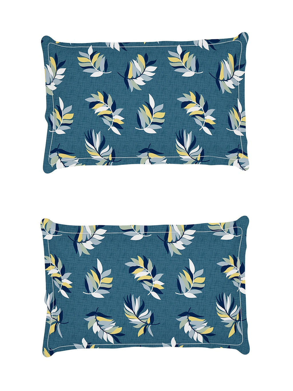 Story@home Arena Grey & Yellow Floral Printed 180 TC Queen Bedsheet & 2 Pillow Covers | Grocsy