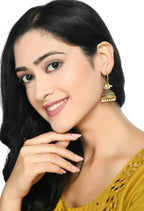 Mominos Fashion Johar Kamal Designer Golden Color Jhumkas | Grocsy