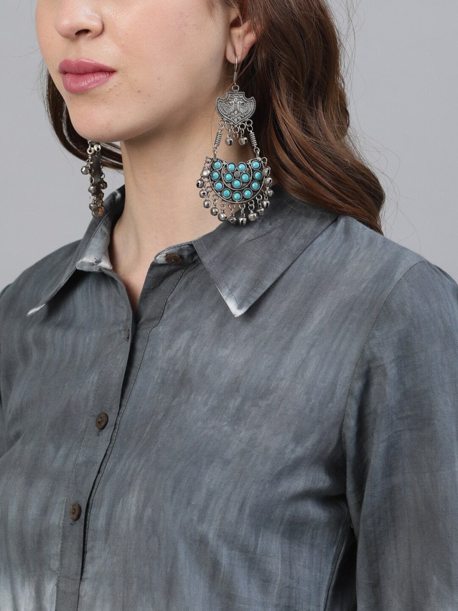 Aks Women Tie & Dye Cotton Kurta | Grocsy