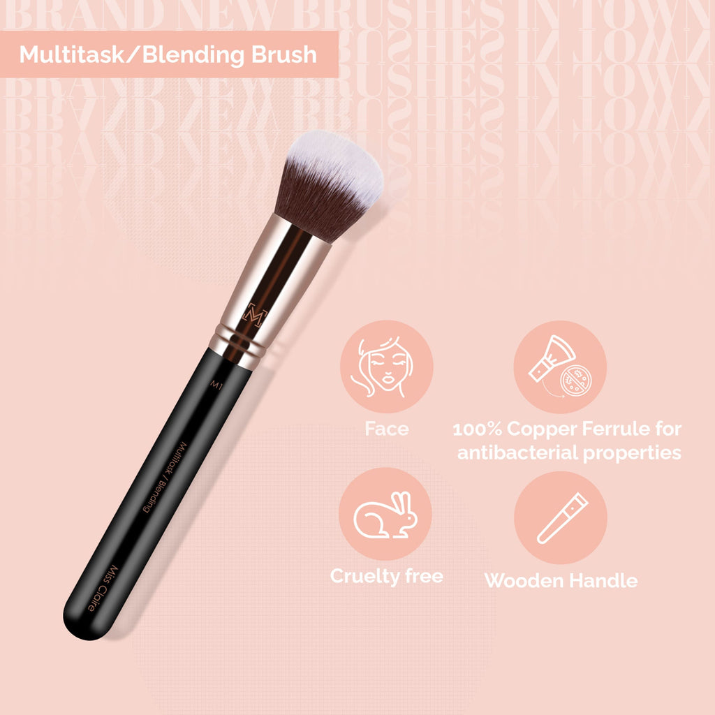 Miss Claire M1 - Multitask/Blending Brush - Rose Gold | Grocsy