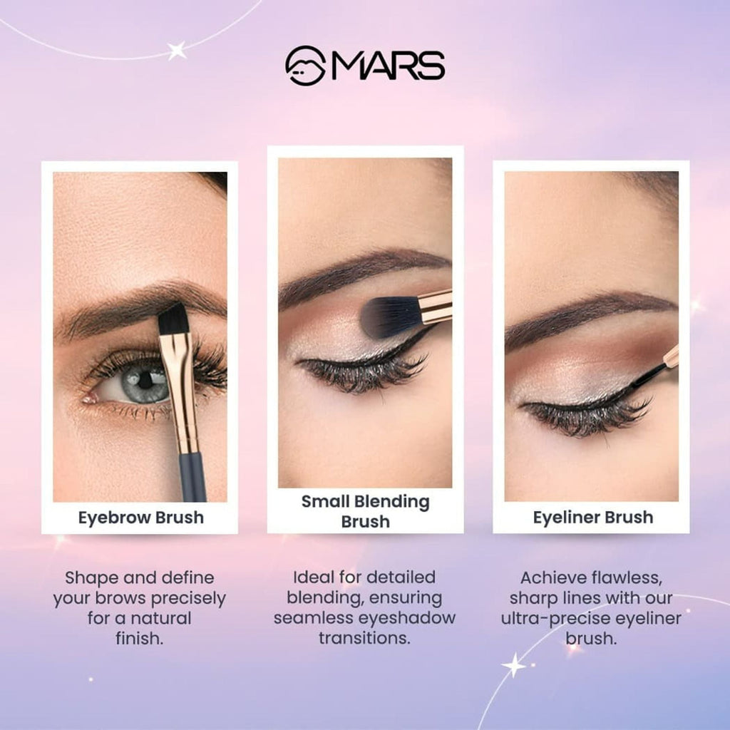 MARS Cosmetics Eye Enchanted Brush - Set of 3 | Grocsy