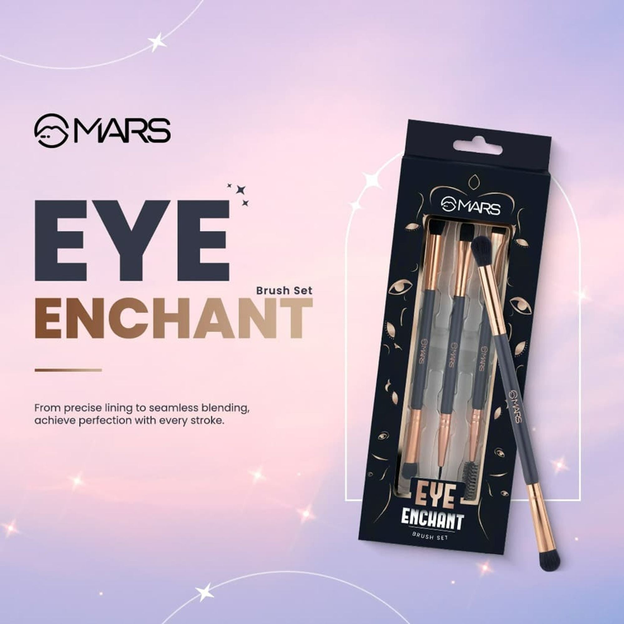 MARS Cosmetics Eye Enchanted Brush - Set of 3 | Grocsy
