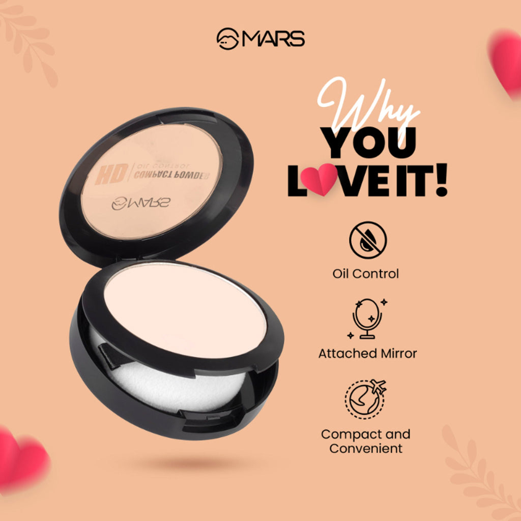 MARS Cosmetics HD Mattifying Compact Powder - 05 Nutmeg | Grocsy