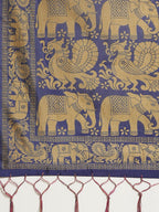 Saree Mall Pink & Beige Printed Bhagalpuri Saree | Grocsy