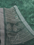 Mauve Green Colour Diamond Printed Semi Chanderi Saree By Gayathri Reddy Designer Studio | Grocsy