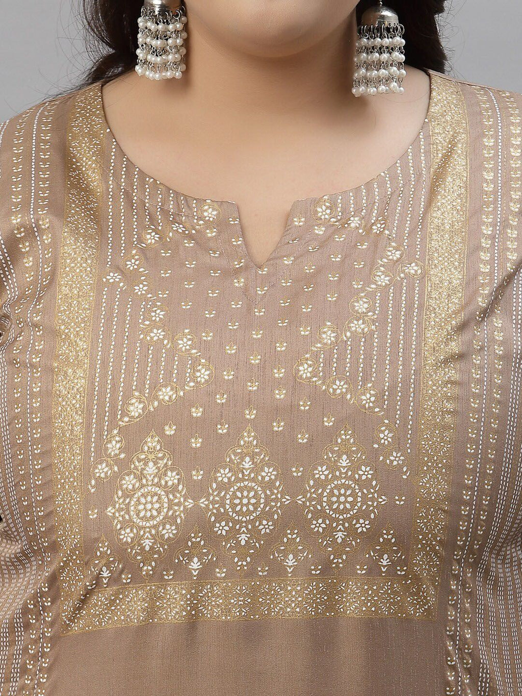 Sztori Ethnic Motifs Printed Regular Kurta with Palazzos | Grocsy
