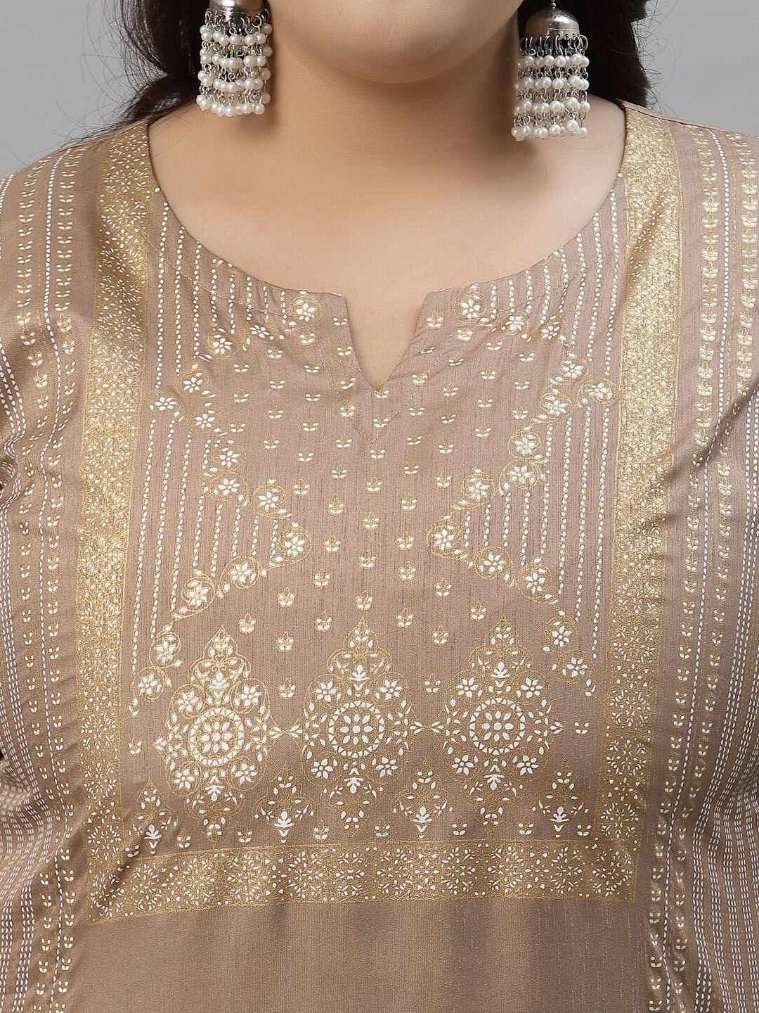 Sztori Ethnic Motifs Printed Regular Kurta with Palazzos | Grocsy