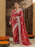 kasee Floral Chikankari Silk Blend Saree | Grocsy