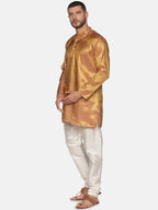 Sethukrishna Men Red Ethnic Motifs Kurta with Churidar | Grocsy