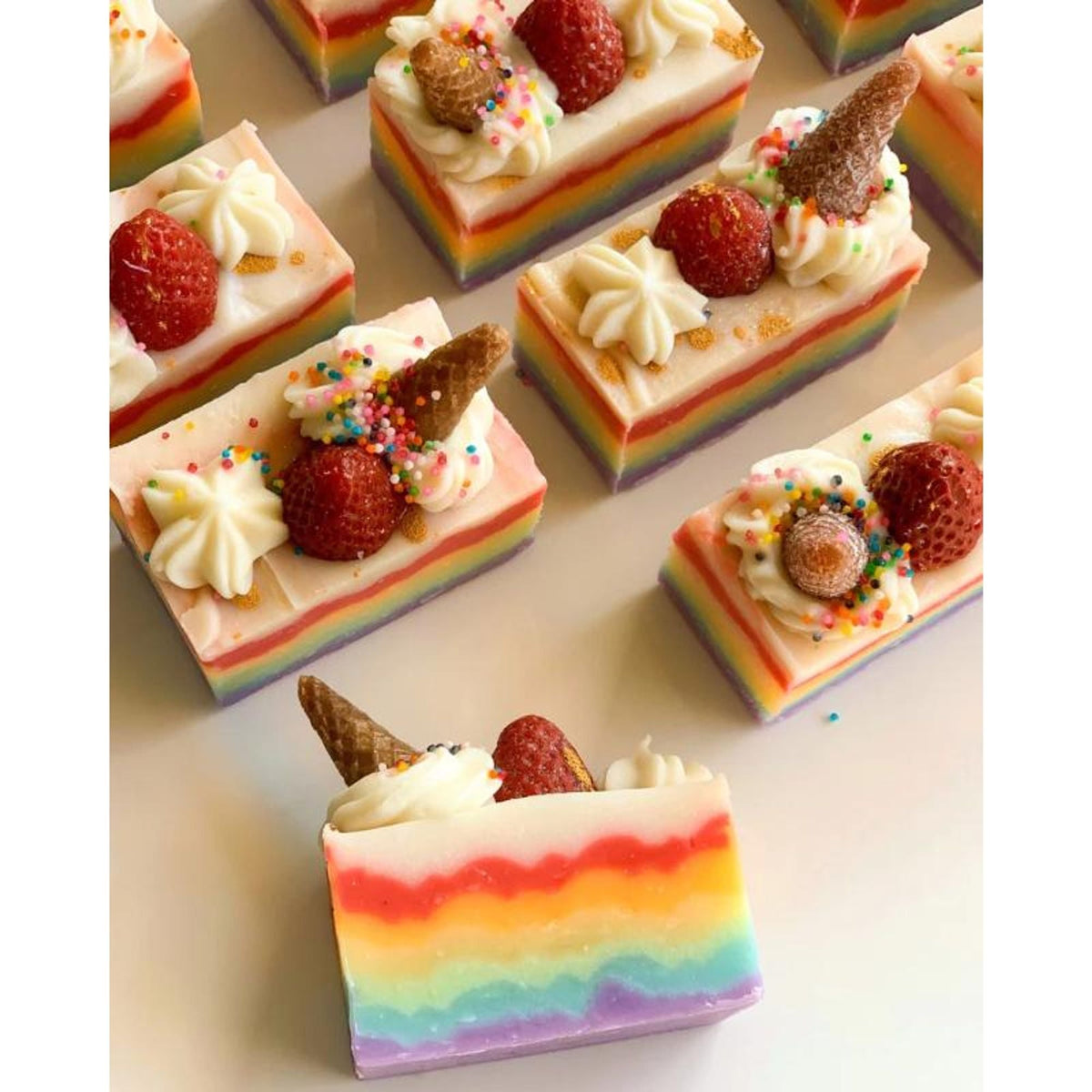 The Sass Bar Rainbow Ice-Cream Loaf Soap | Grocsy