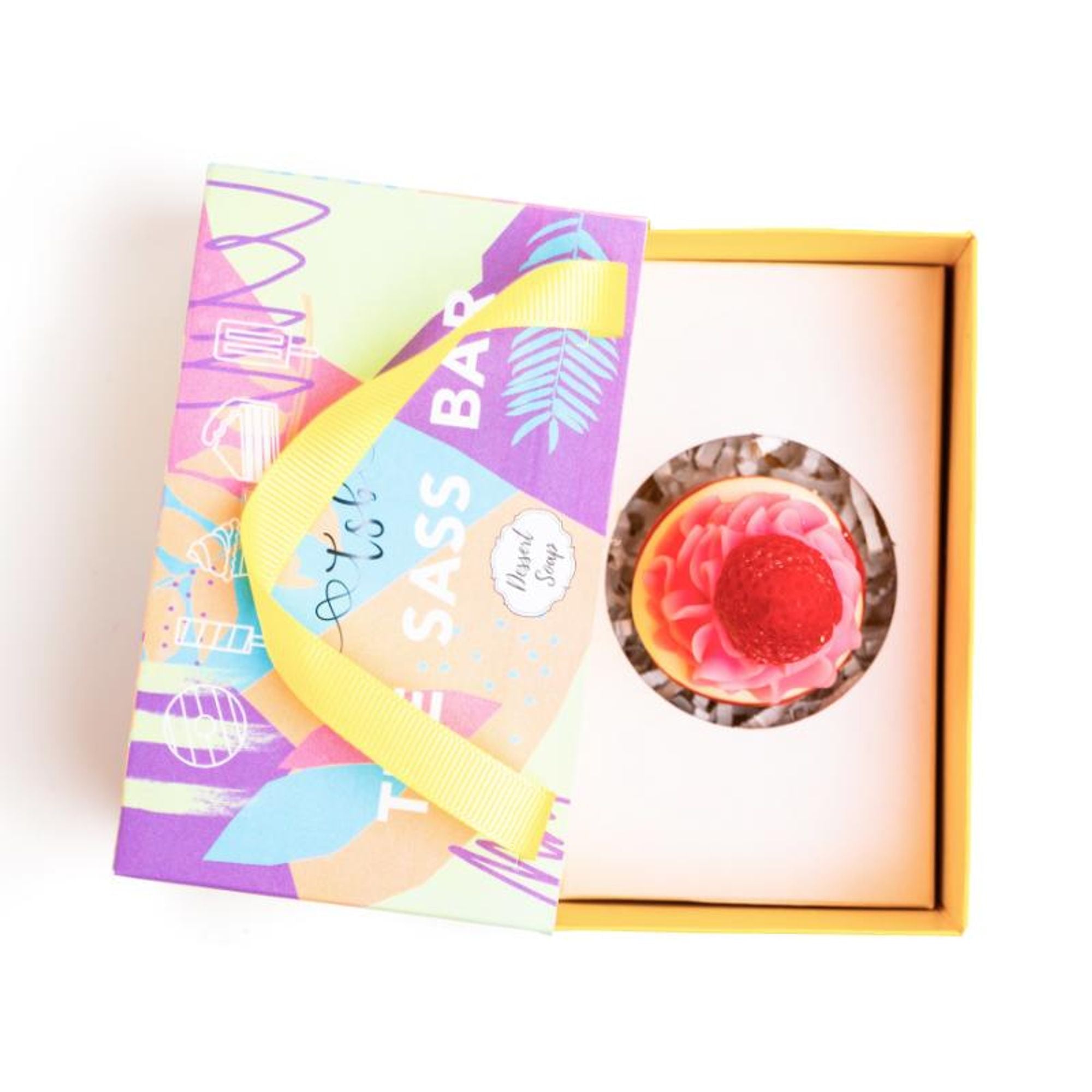 The Sass Bar Fraises Mini Cupcake Soap | Grocsy