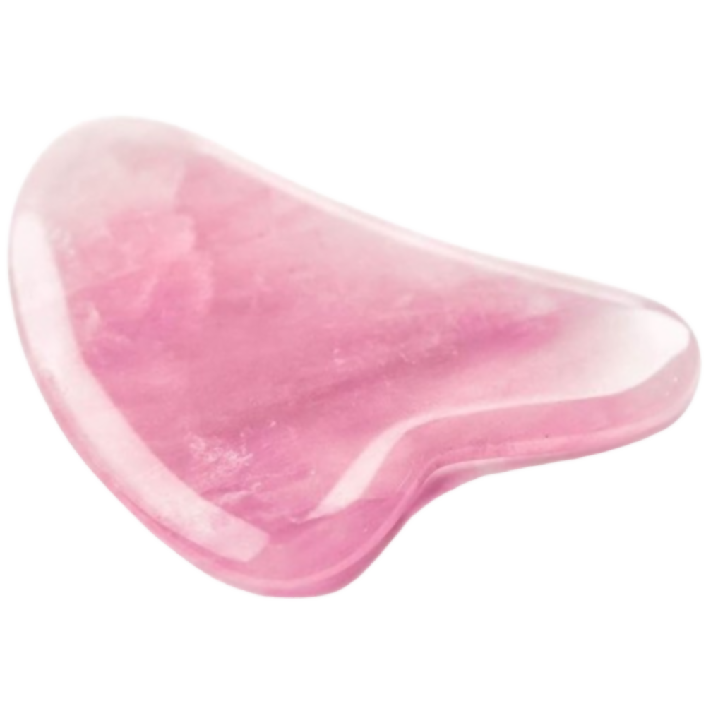 Bronson Professional Rose Quartz Gua Sha Face Massage Tool | Grocsy