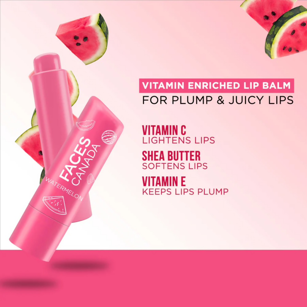 Faces Canada Vitamin C Lip Balm - Watermelon | Grocsy