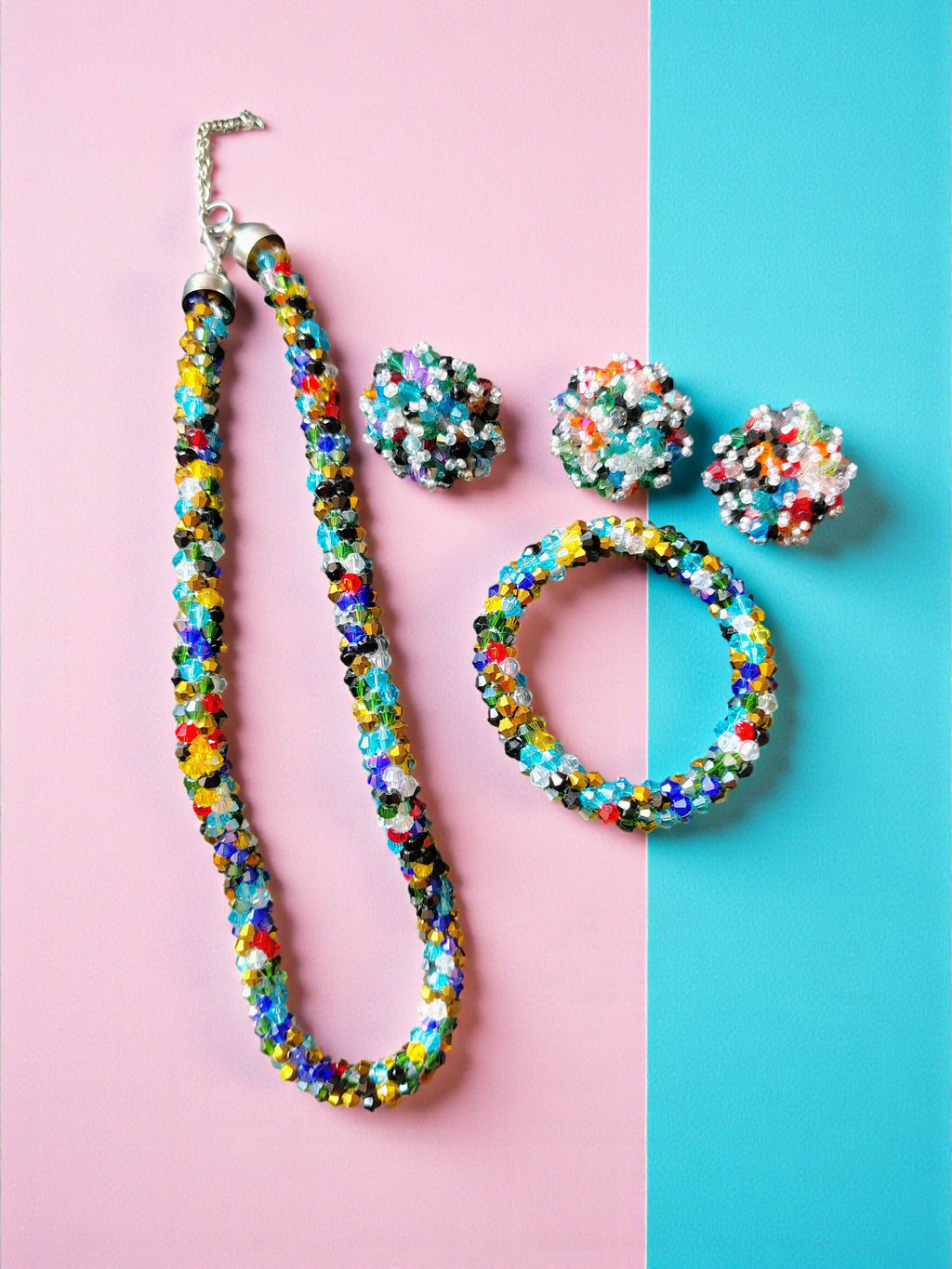Inhanns Rangshine 4-In-1 Crystal Glam Set - Handmade - Multicolor | Grocsy