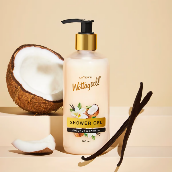 Layerr Wottagirl Coconut & Vanilla Shower Gel | Grocsy
