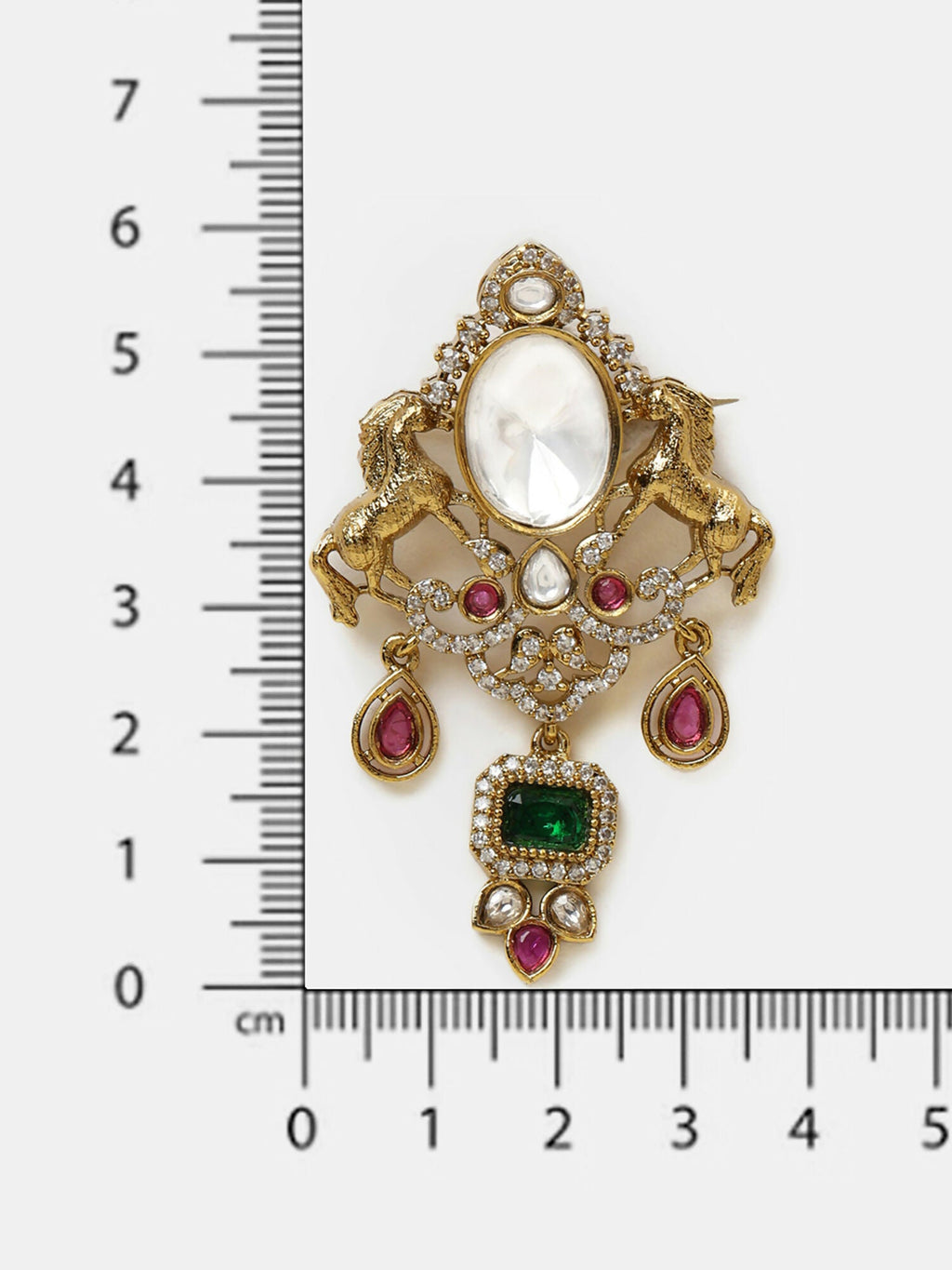 Ruby Raang Emerald Grace Brooch | Grocsy