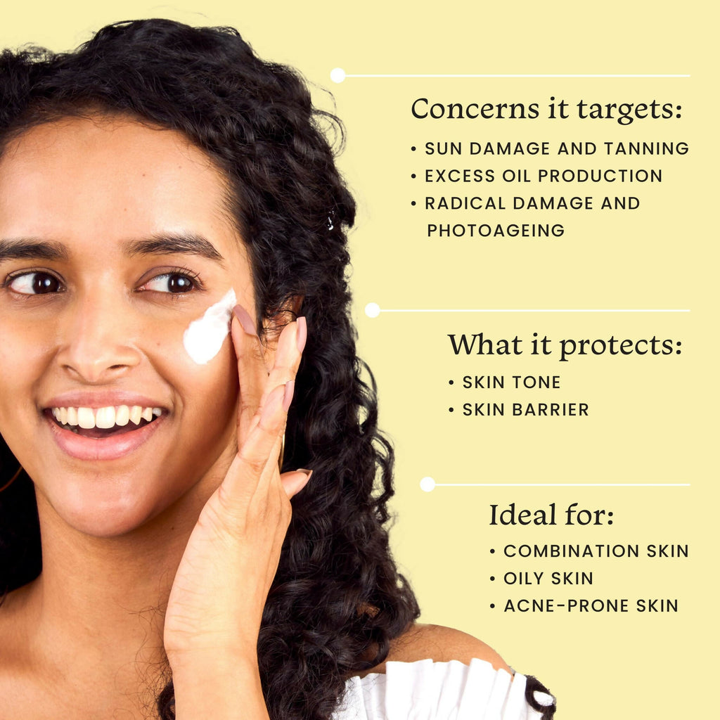 Foxtale Niacinamide Mattifying Sunscreen SPF 70+ PA++++ - Prevents Tanning, UVA/UVB Protection | Grocsy