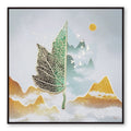 Tehzeeb Creations Golden Embossed Wall Painting | Grocsy