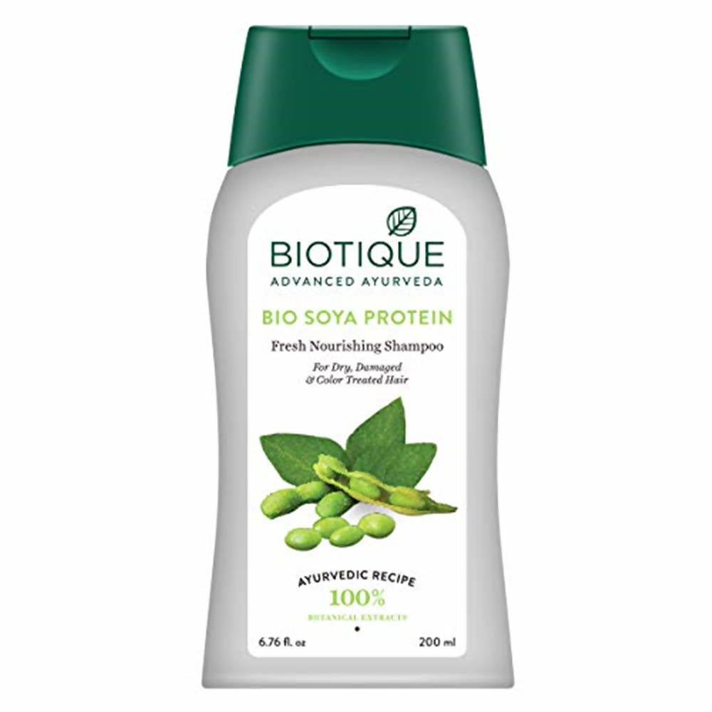 Biotique Advanced Ayurveda Bio Soya Protein Fresh Nourishing Shampoo | Grocsy
