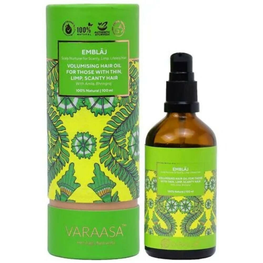 Varaasa Emblaj Scalp Nurturer For Scanty, Limp, Lifeless Hair Oil | Grocsy