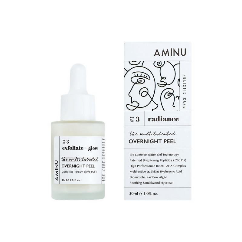 Aminu Overnight Peel for Dull, Uneven Skin & Congested Pores | Grocsy