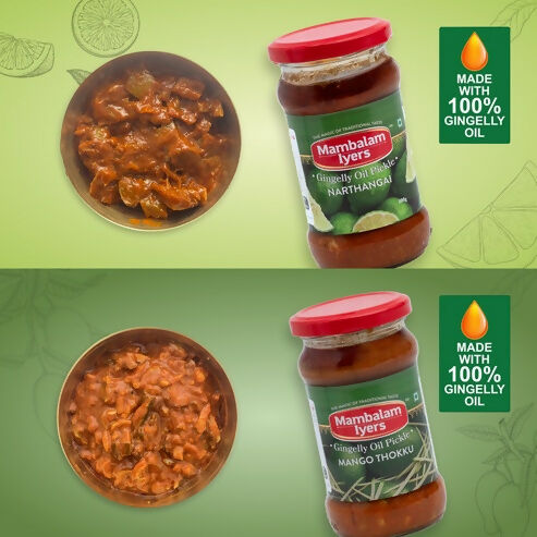 Mambalam Iyers Narthangai & Mango Thokku Pickle Combo | Grocsy