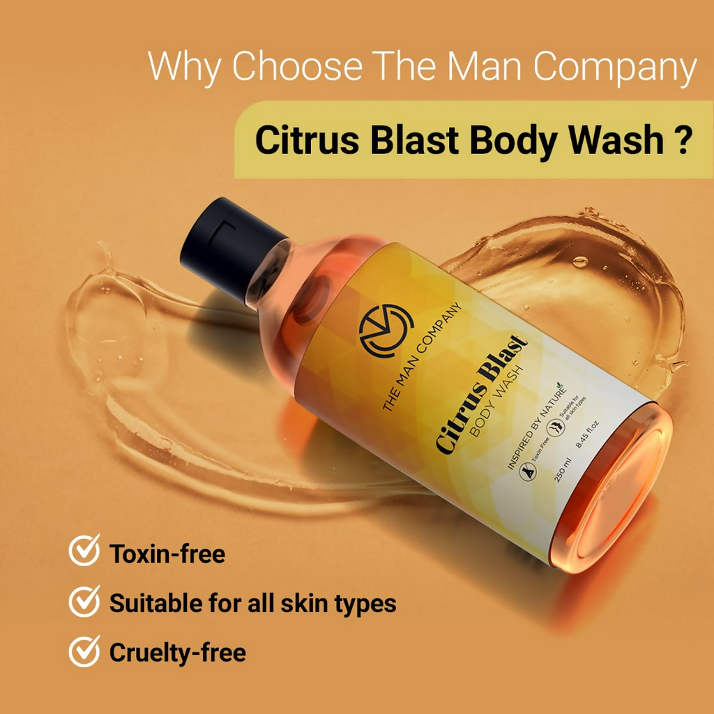 The Man Company Citrus Blast Perfumed Body Wash For Men | Grocsy