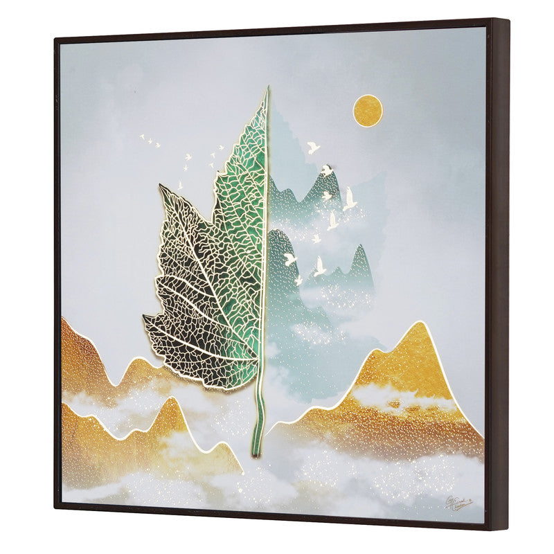 Tehzeeb Creations Golden Embossed Wall Painting | Grocsy