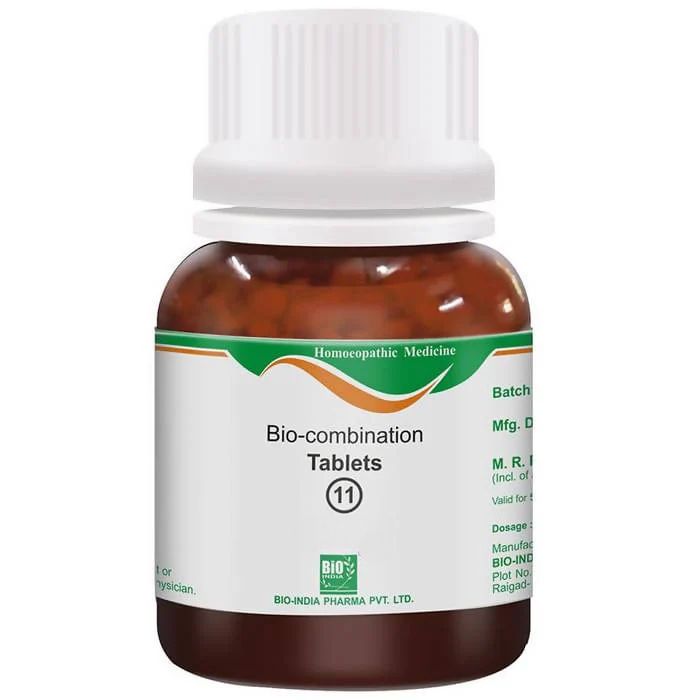 Bio India Homeopathy Bio-combination 11 Tablets | Grocsy