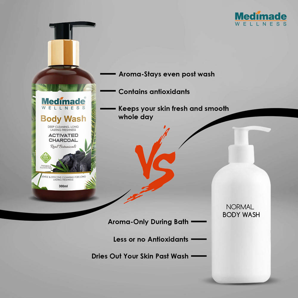 Medimade Wellness Activated Charcoal Body Wash | Grocsy