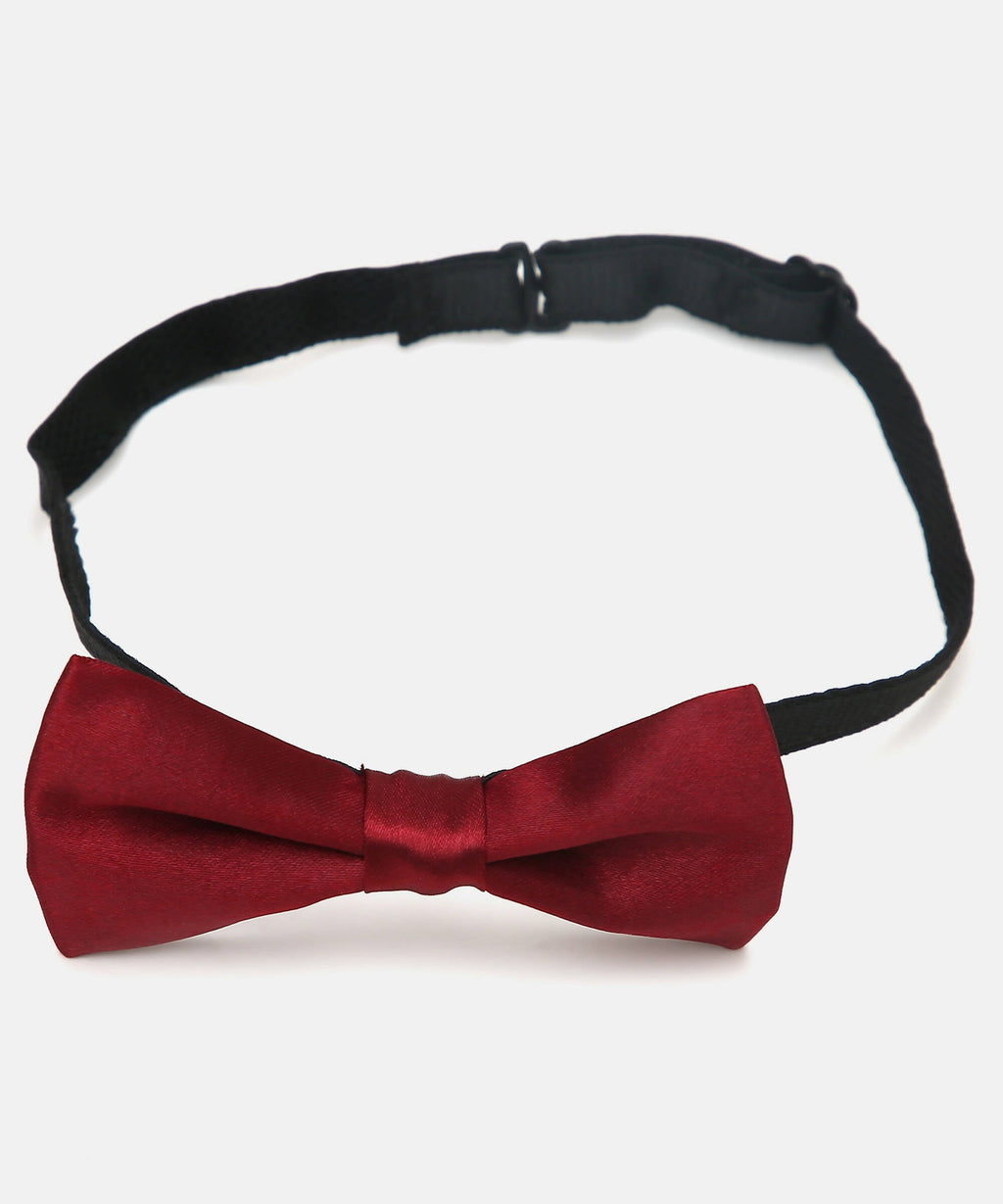 Manet Boys Solid Single Layer Bow - Maroon | Grocsy