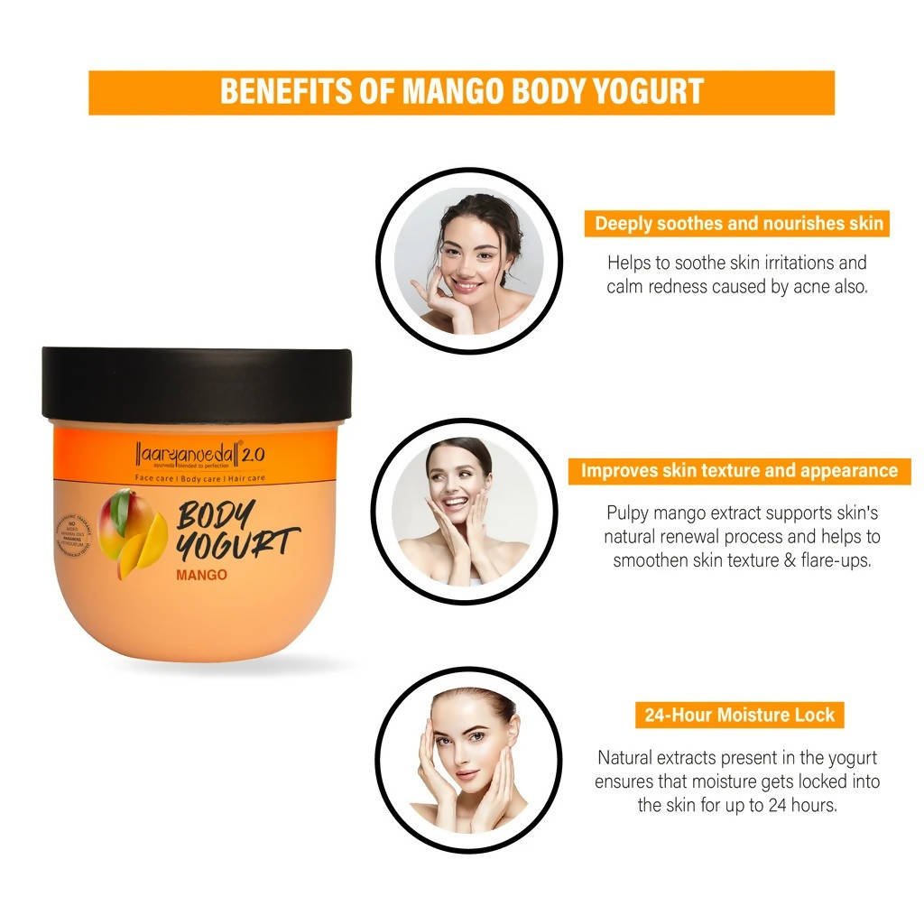 Aaryanveda Body Yogurt - Mango | Grocsy