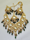 Joban Fashion Hand Made High Quality Gold Plated Base Metal Alloy Kundan Stone Studded Kundan Jewellery Set | Grocsy