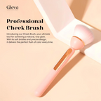 Gleva Multipurpose Professional Powder & Blush Cheek Brush - Pink | Grocsy