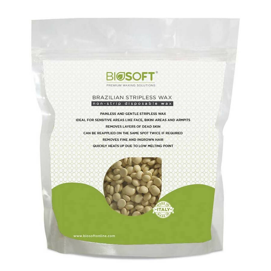Biosoft Brazillian Stripless Wax - Vanilla | Grocsy