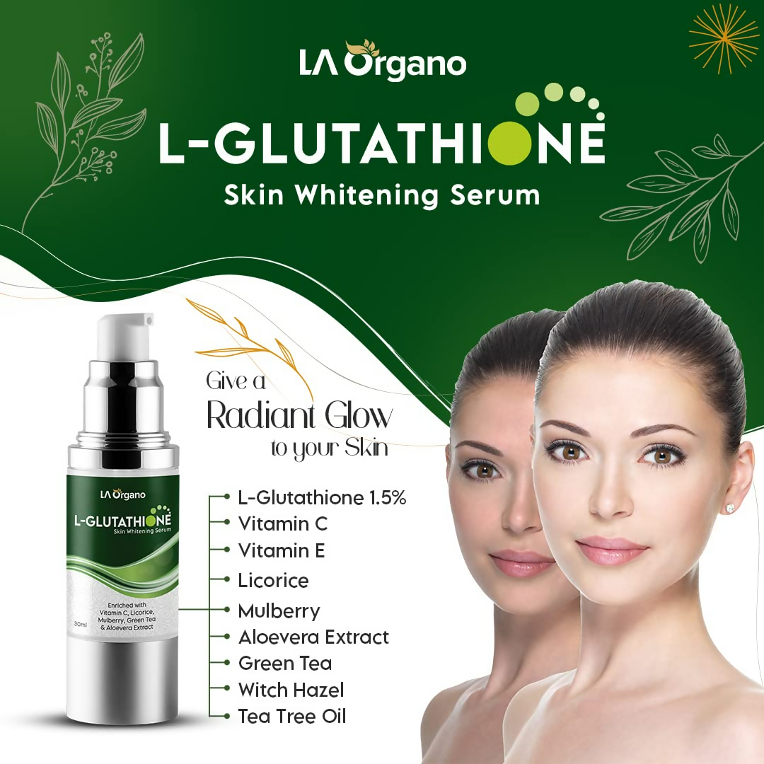 LA Organo L-Glutathione Serum For Skin Whitening | Grocsy
